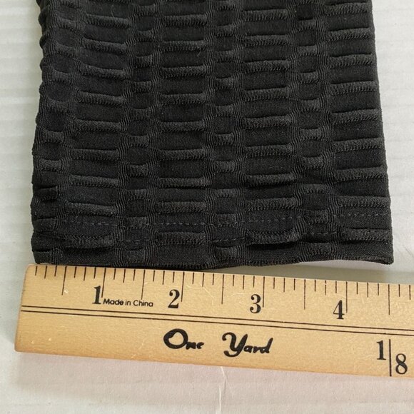 New Mix Black Textured Knit Leggings Size 2XL Goth Boho Steampunk Mobwife Grunge - Picture 9 of 9